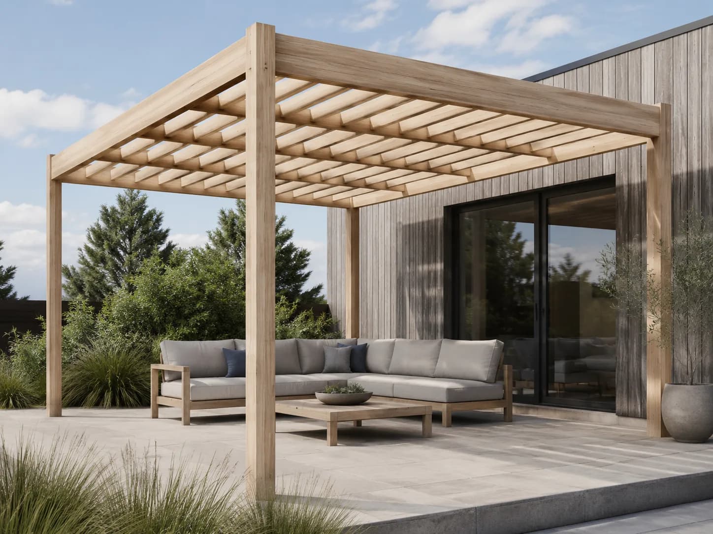 BQ TimberLock Accoya Pergola